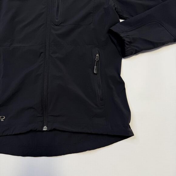 Outdoor Research Jacket Womens Small Black Softshell Hooded Full Zip Hiking - Picture 5 of 14